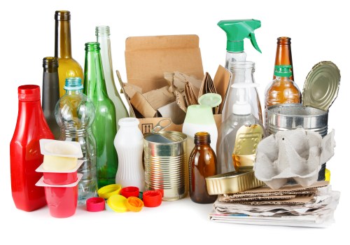 Recycling facilities handling different types of waste