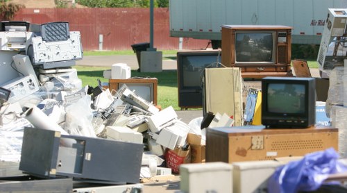 Professional team preparing for home clearance in London